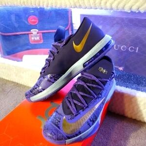 Nike KD 6 bhm black history month 6.5Y sneakers